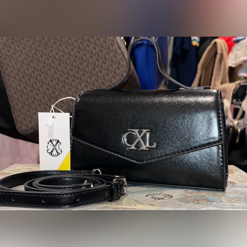 CXL by Christian Lacroix Laine Matte Patent Crossbody Bag.